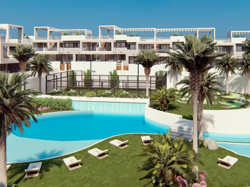 RESIDENCIAL DE OBRA NUEVA CONSTRUCCIÓN DE APARTAMENTOS BUNGALOW EN LOS BALCONES