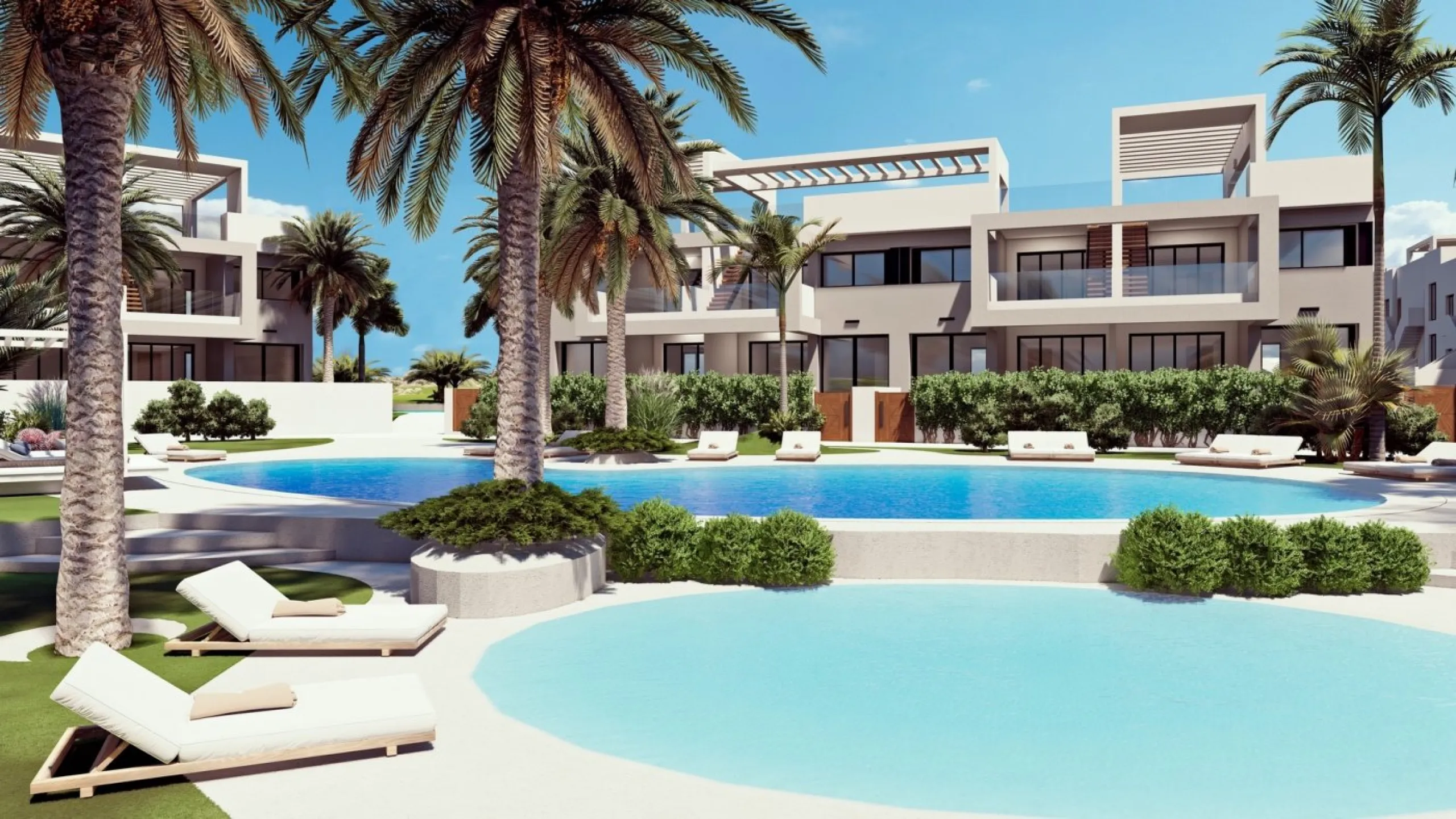 RESIDENCIAL DE OBRA NUEVA CONSTRUCCIÓN DE APARTAMENTOS BUNGALOW EN LOS BALCONES