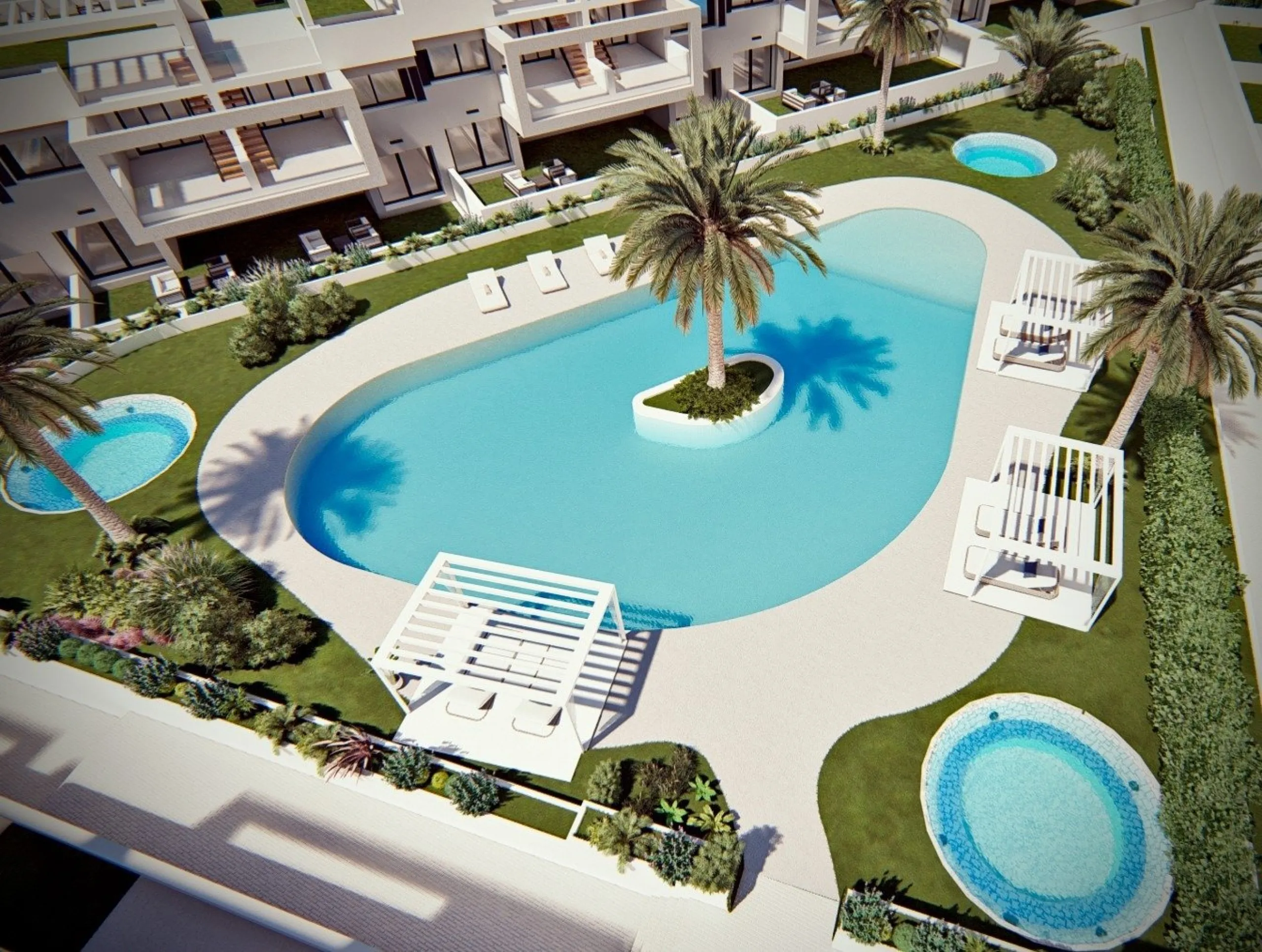 RESIDENCIAL DE OBRA NUEVA CONSTRUCCIÓN DE APARTAMENTOS BUNGALOW EN LOS BALCONES