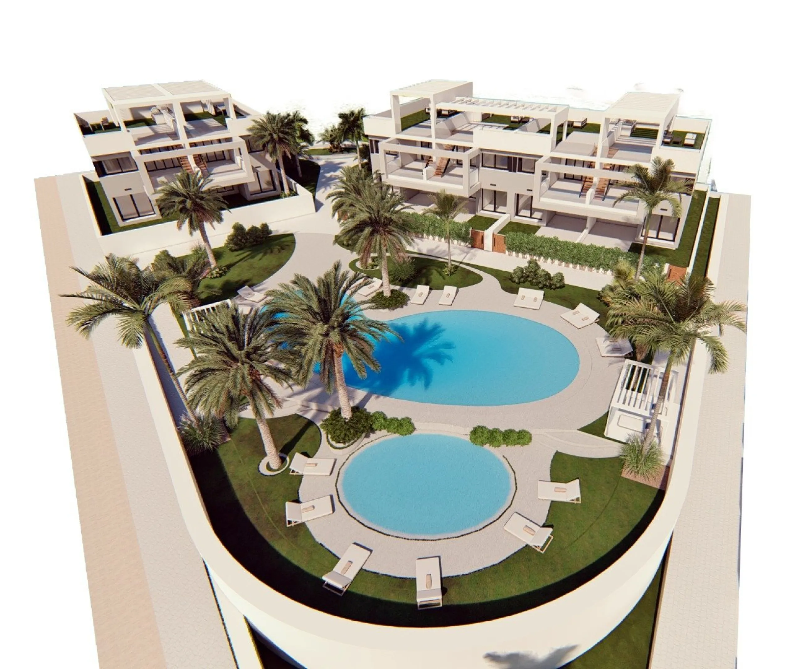 RESIDENCIAL DE OBRA NUEVA CONSTRUCCIÓN DE APARTAMENTOS BUNGALOW EN LOS BALCONES
