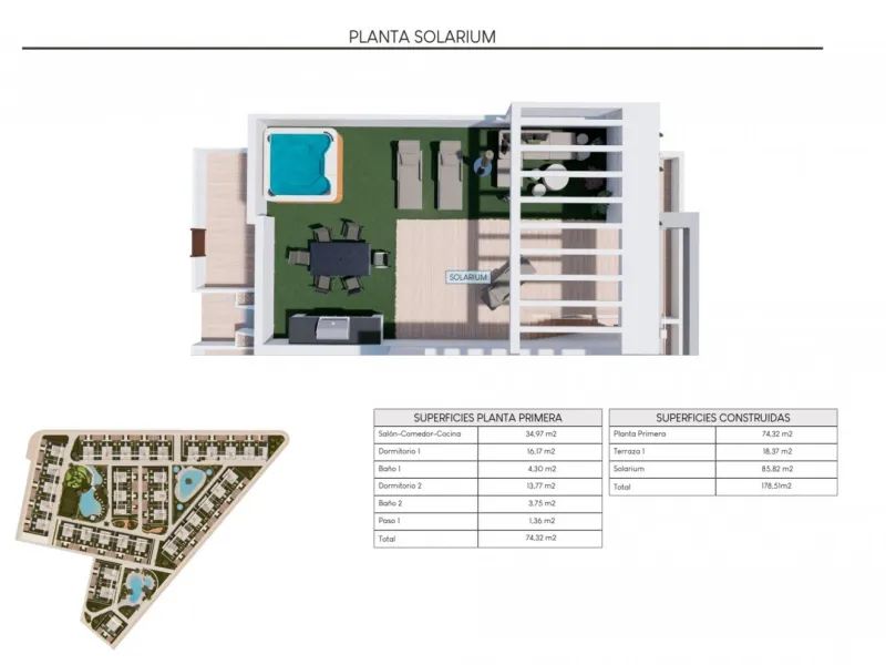 RESIDENCIAL DE OBRA NUEVA CONSTRUCCIÓN DE APARTAMENTOS BUNGALOW EN LOS BALCONES
