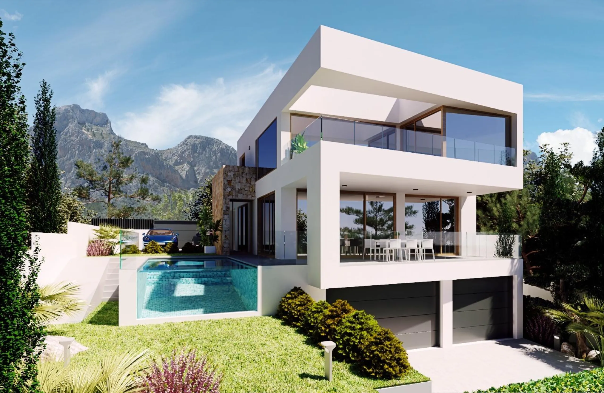 Villas independientes con vistas al mar