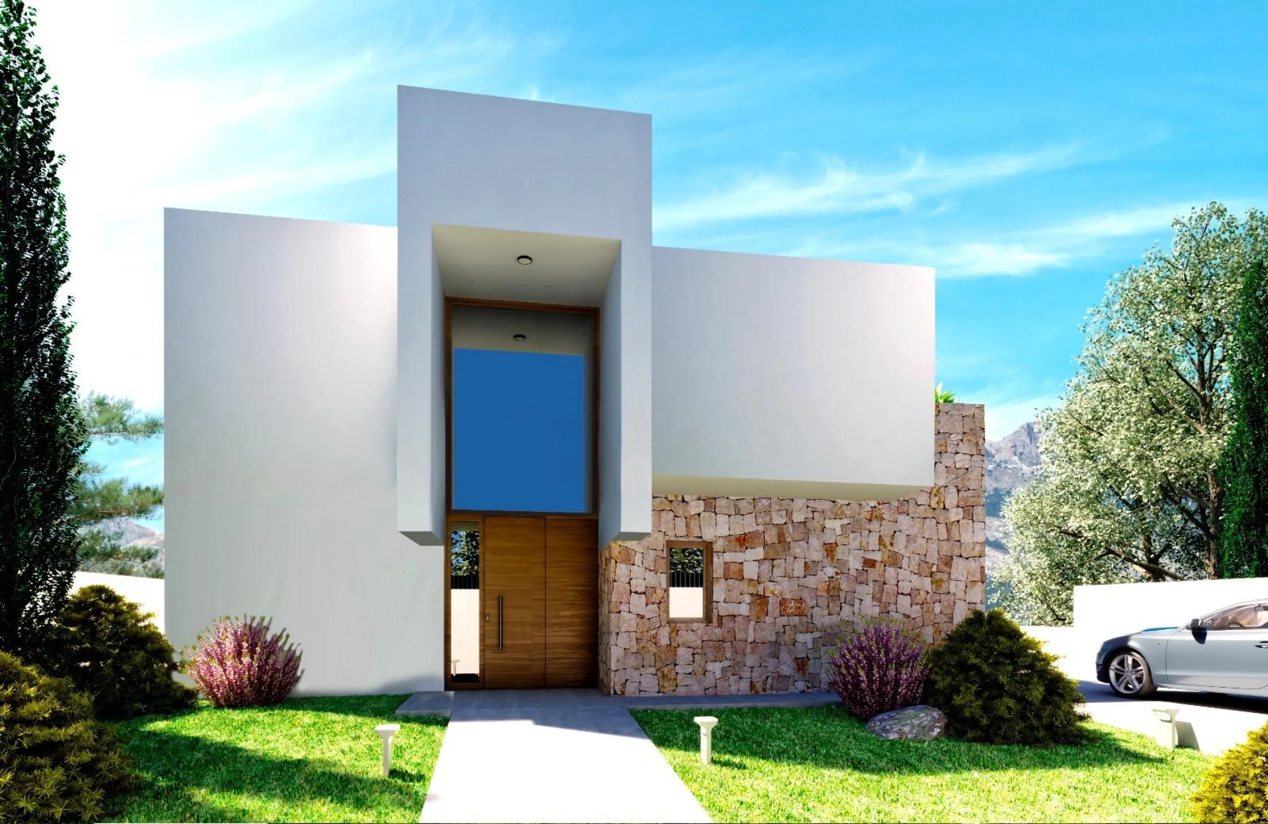 Villas independientes con vistas al mar