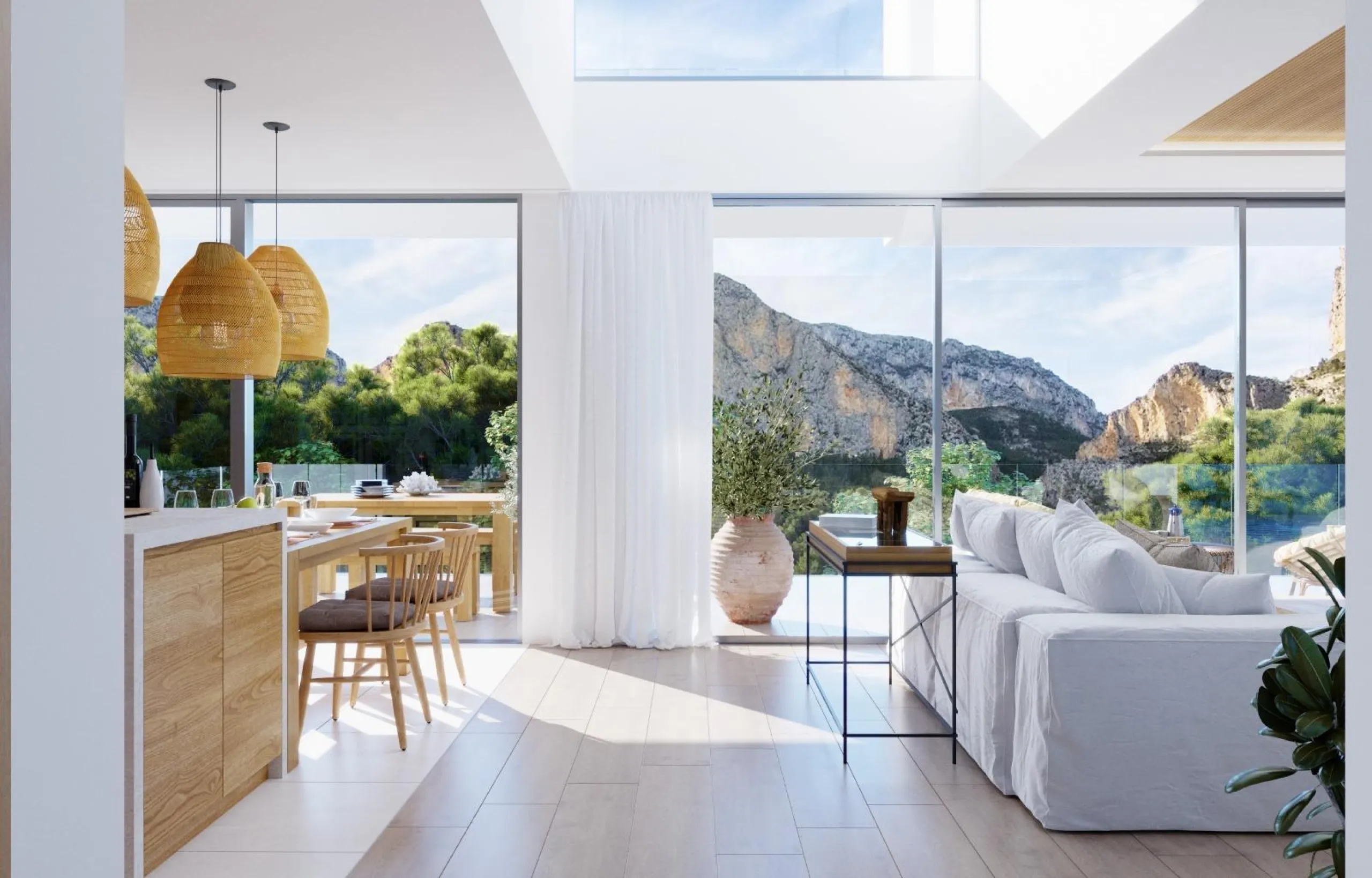 Villas independientes con vistas al mar
