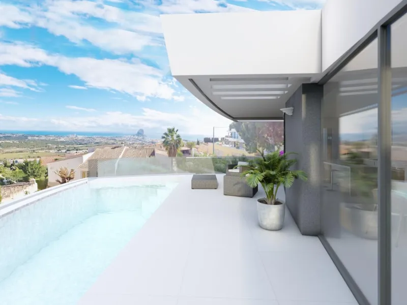 Luxury villa with sea views