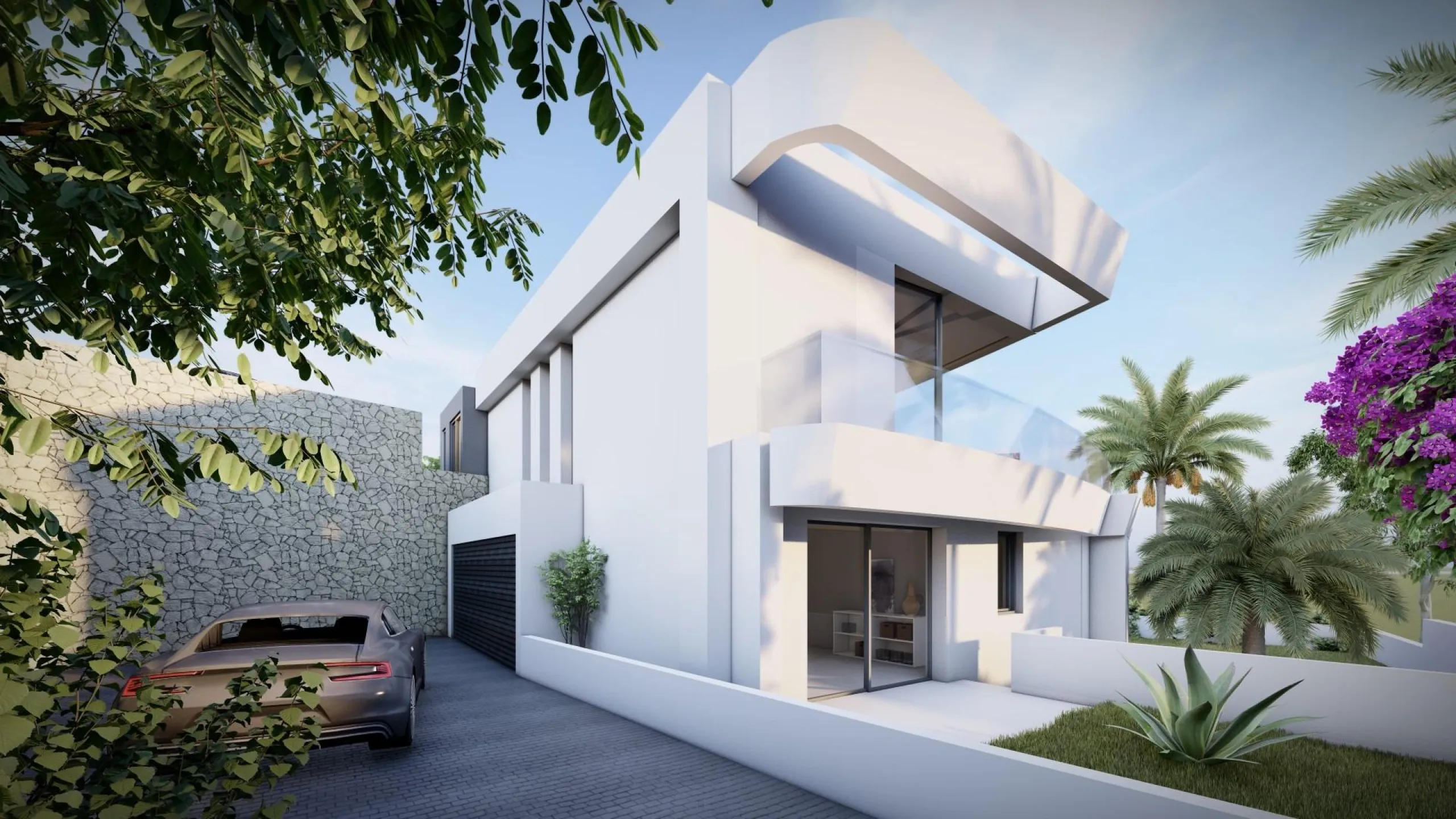 Luxury villa with sea views