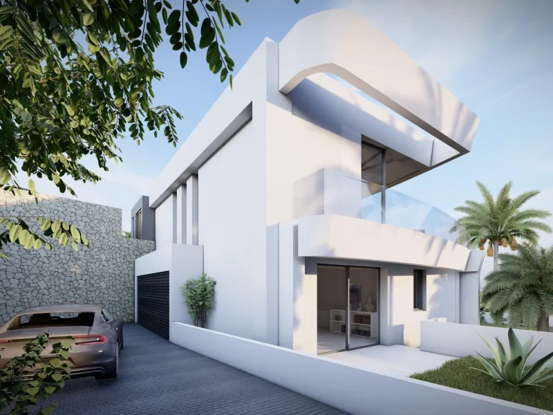 Luxury villa with sea views
