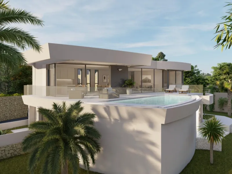 Luxury villa with sea views