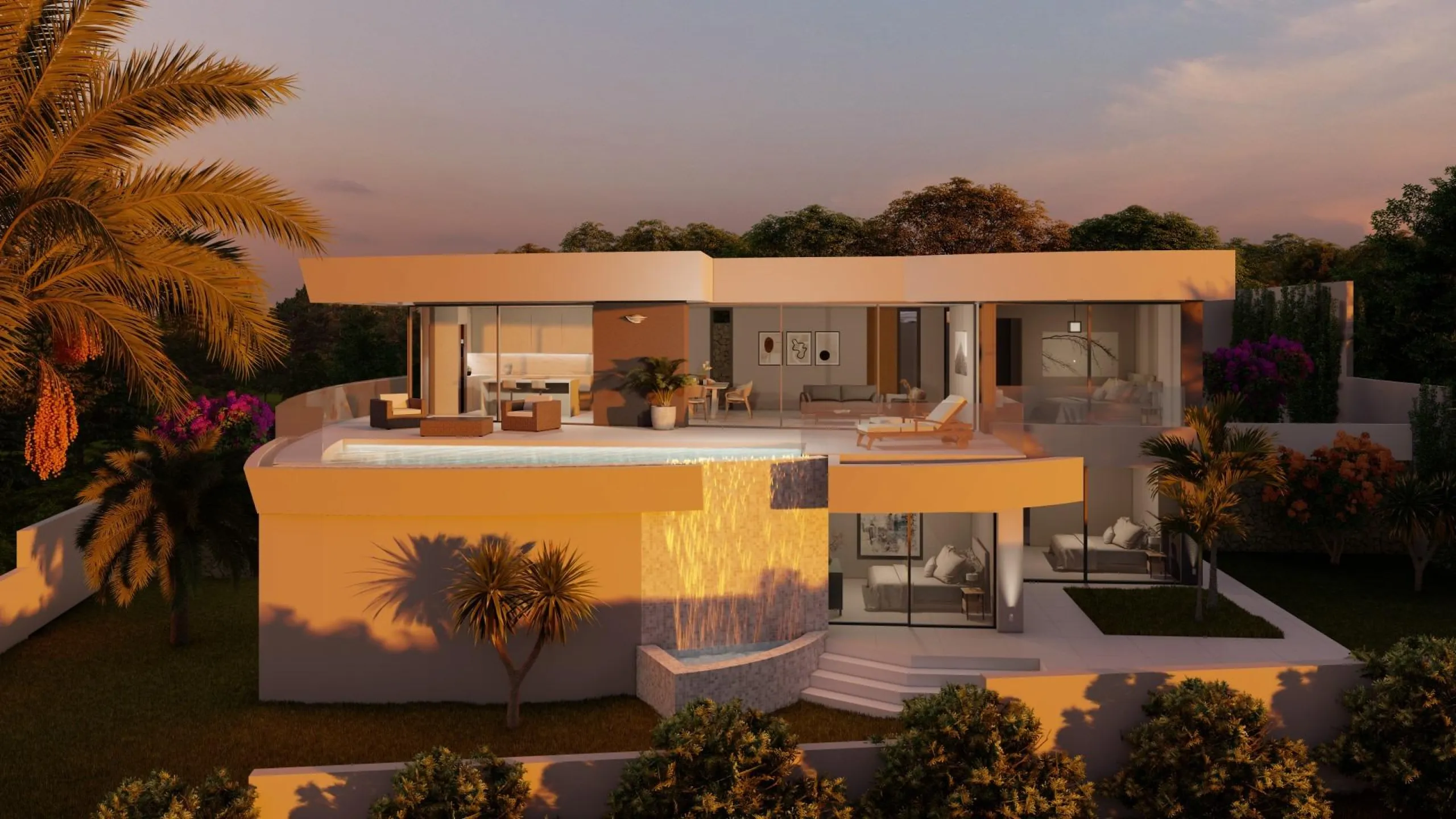 Luxury villa with sea views