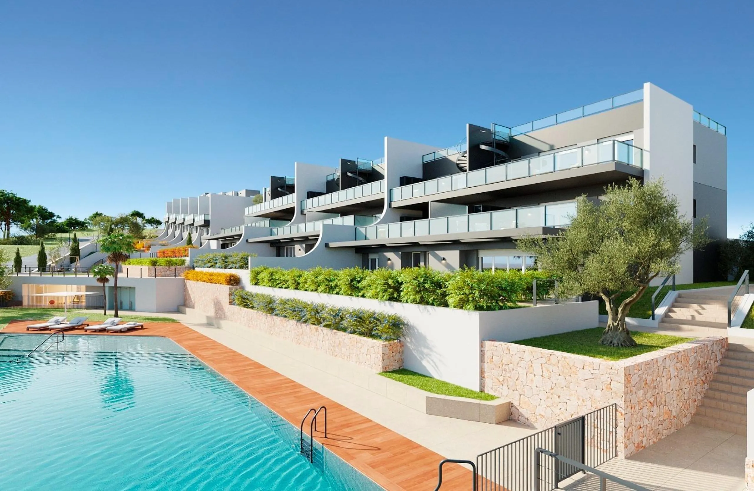 New apartments and townhouses with sea views