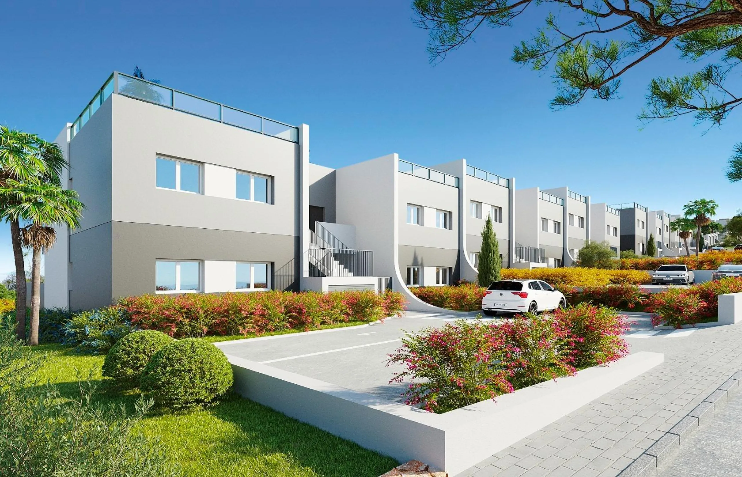 New apartments and townhouses with sea views