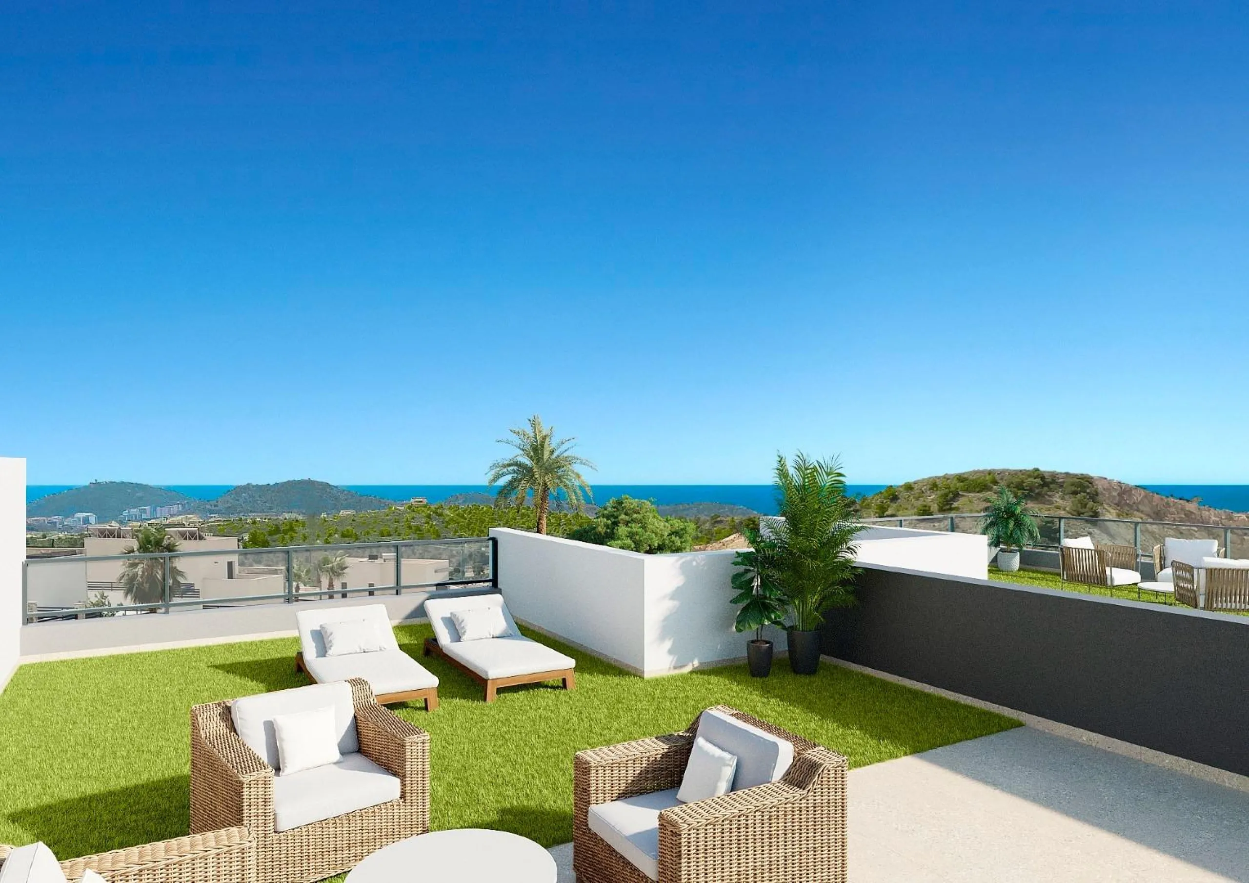 New apartments and townhouses with sea views