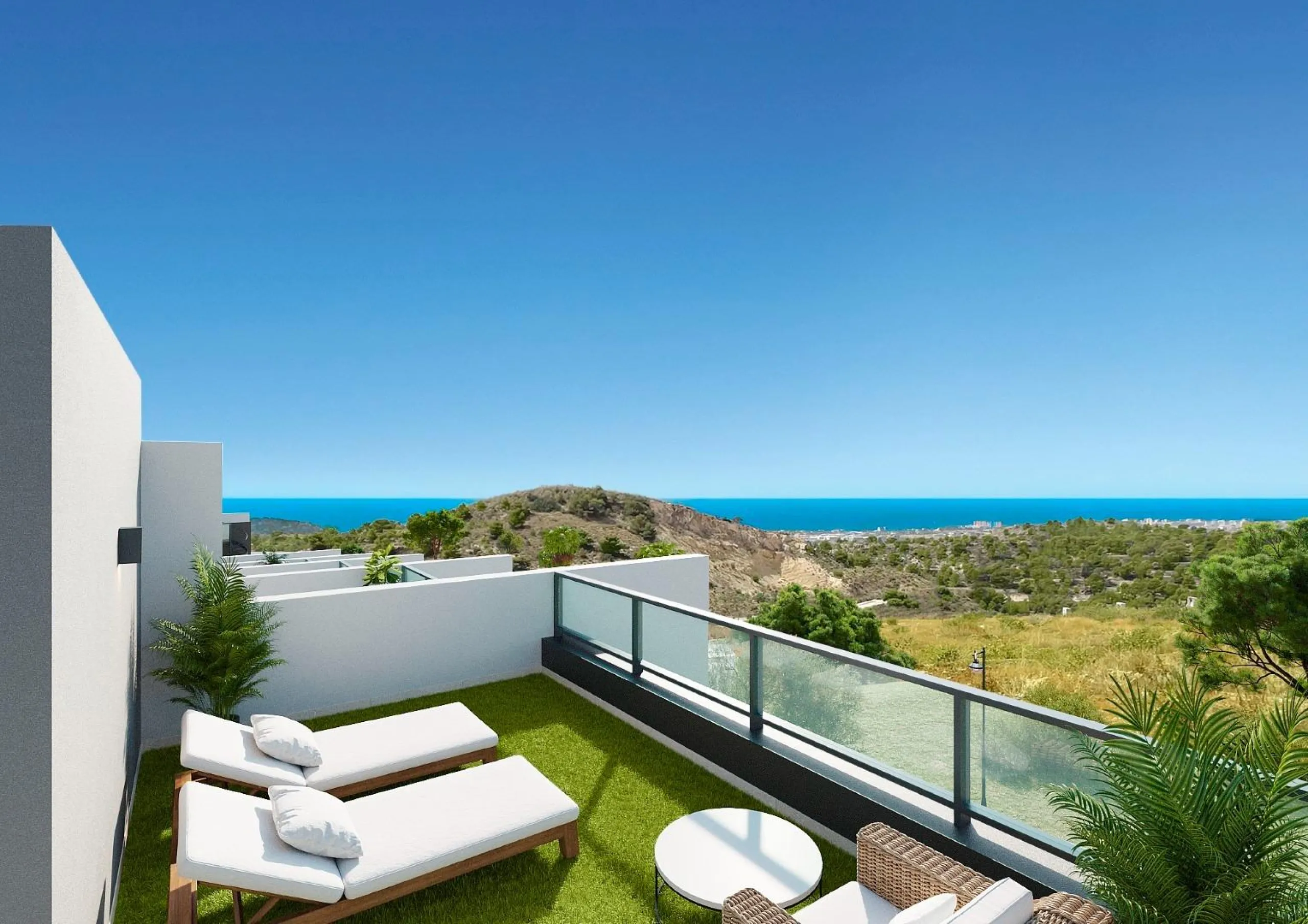 New apartments and townhouses with sea views