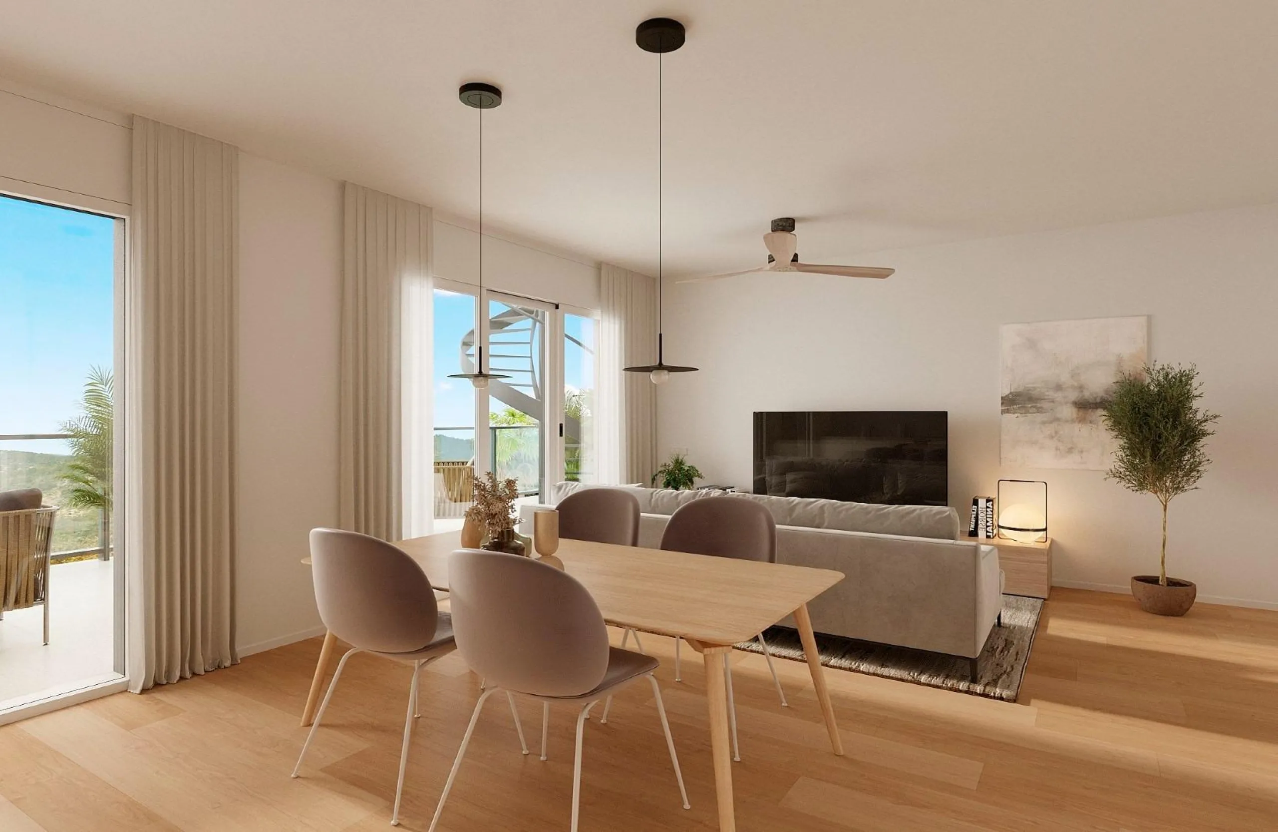New apartments and townhouses with sea views