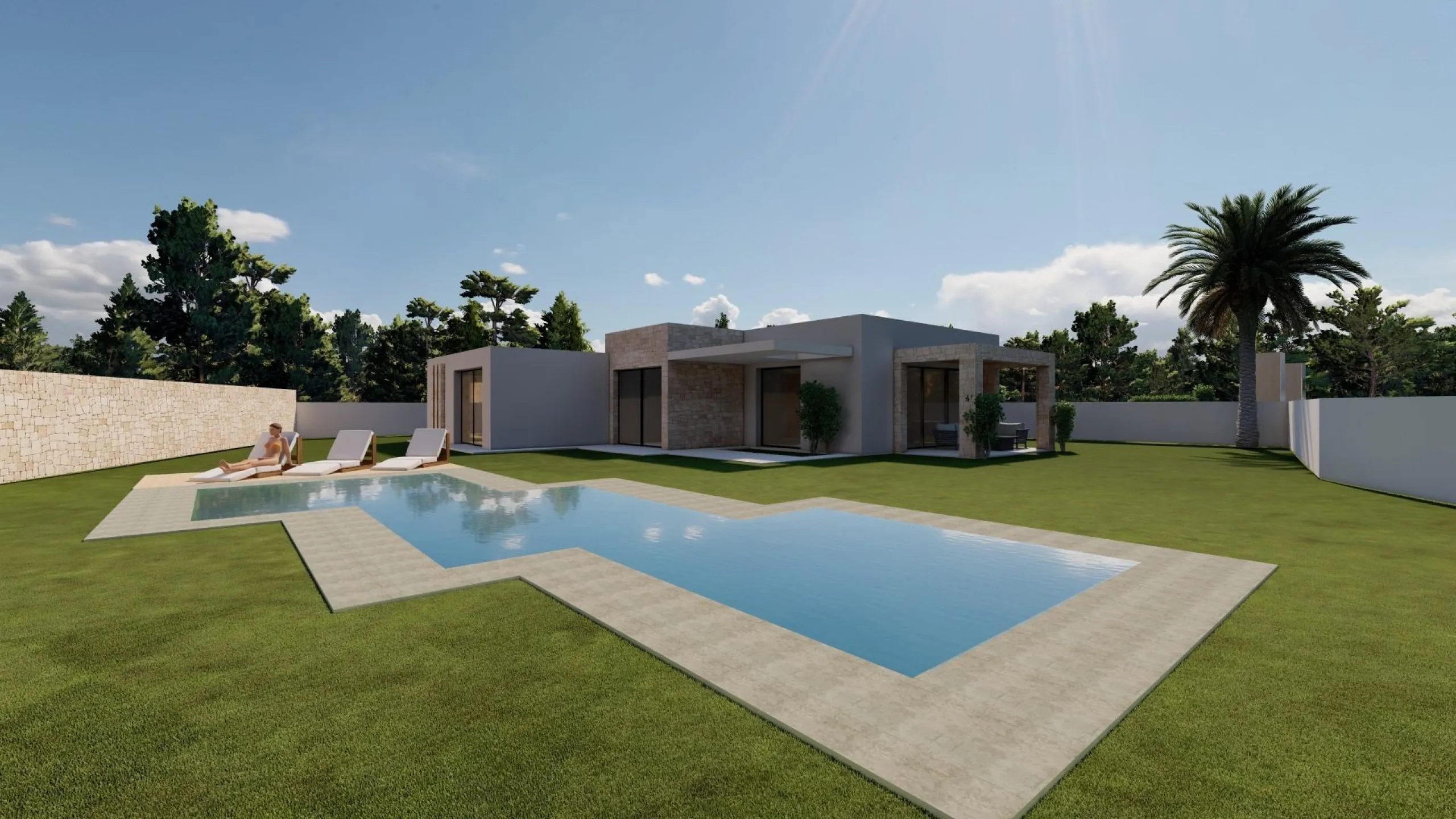 Luxury villa with its own pool
