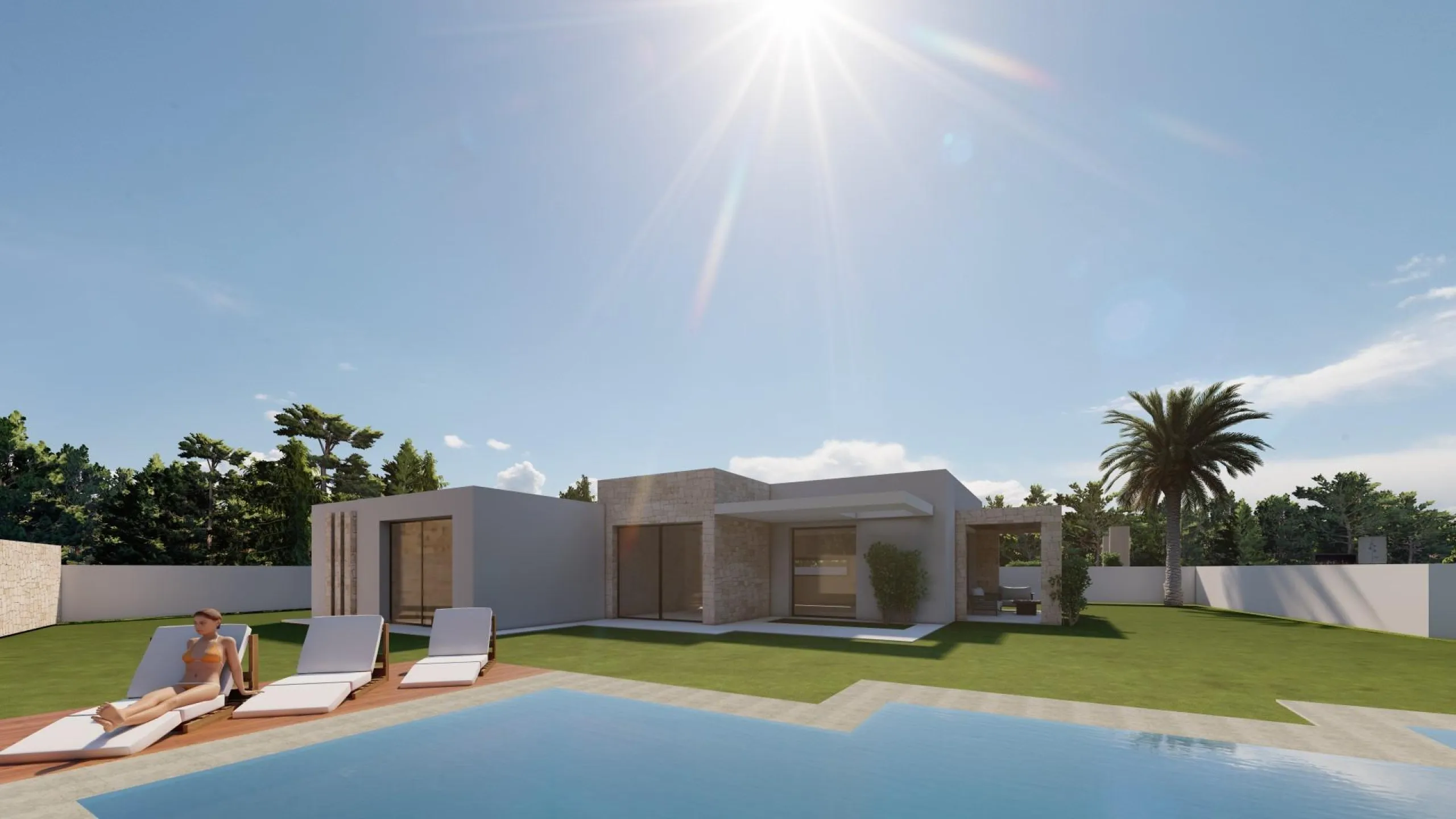Luxury villa with its own pool