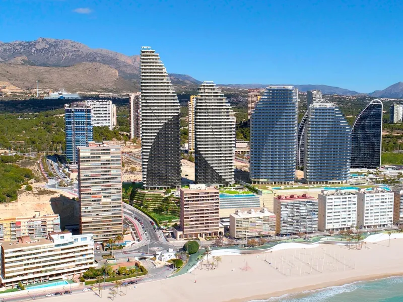 Apartamentos de obra nueva en playa de Poniente, Benidorm