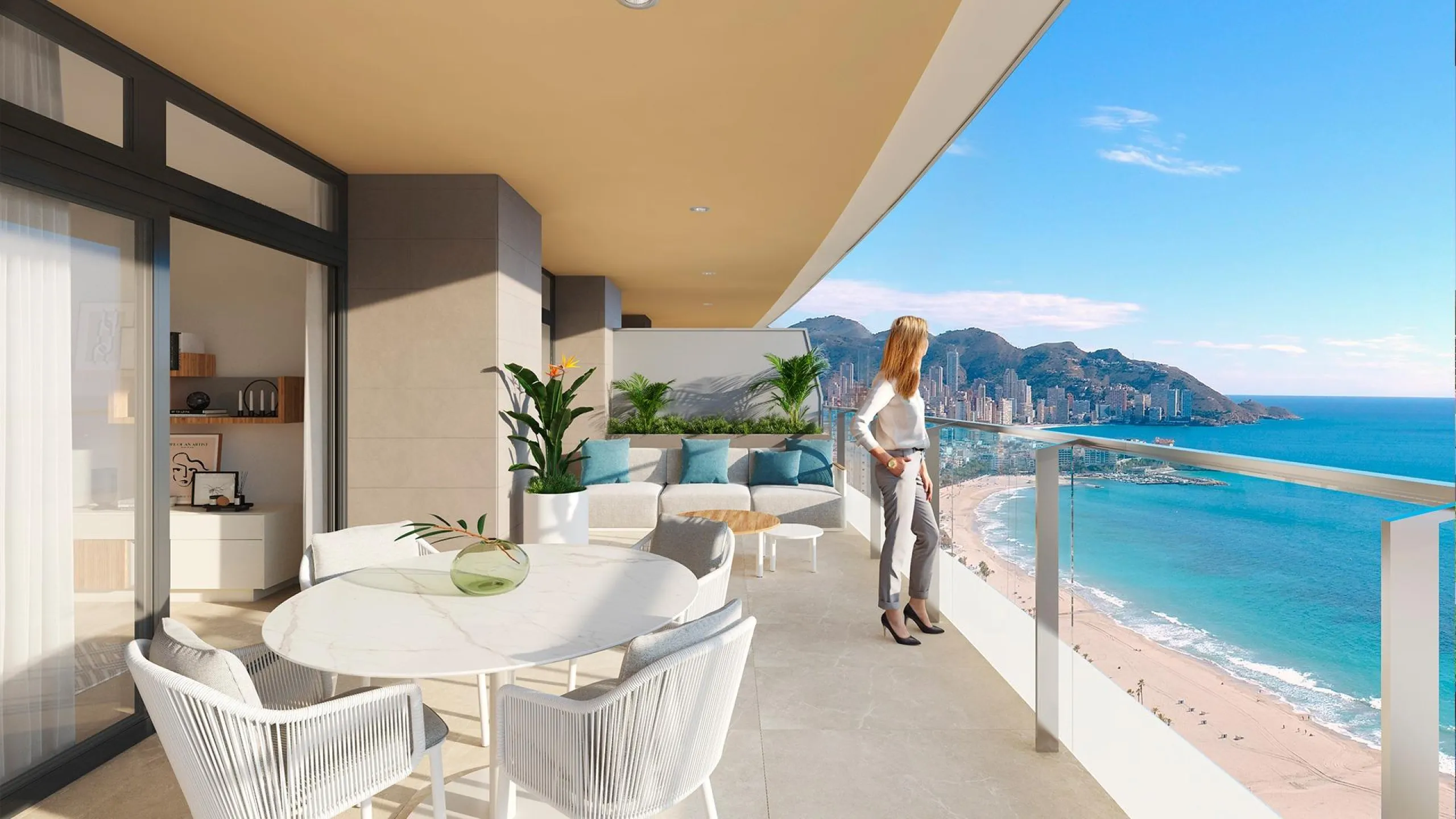 Apartamentos de obra nueva en playa de Poniente, Benidorm