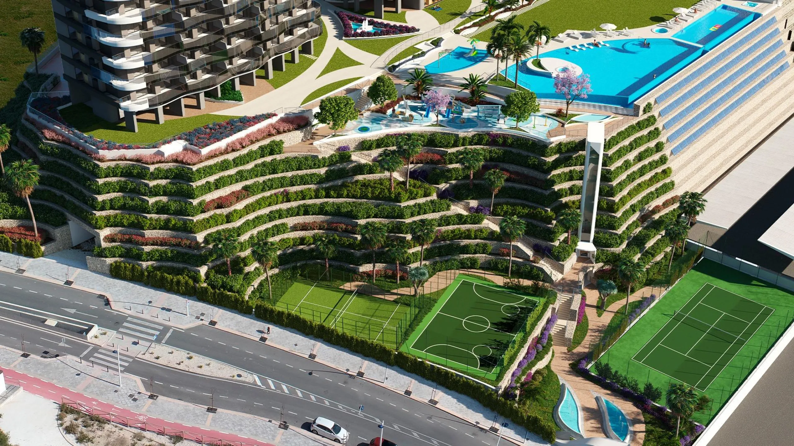 Apartamentos de obra nueva en playa de Poniente, Benidorm