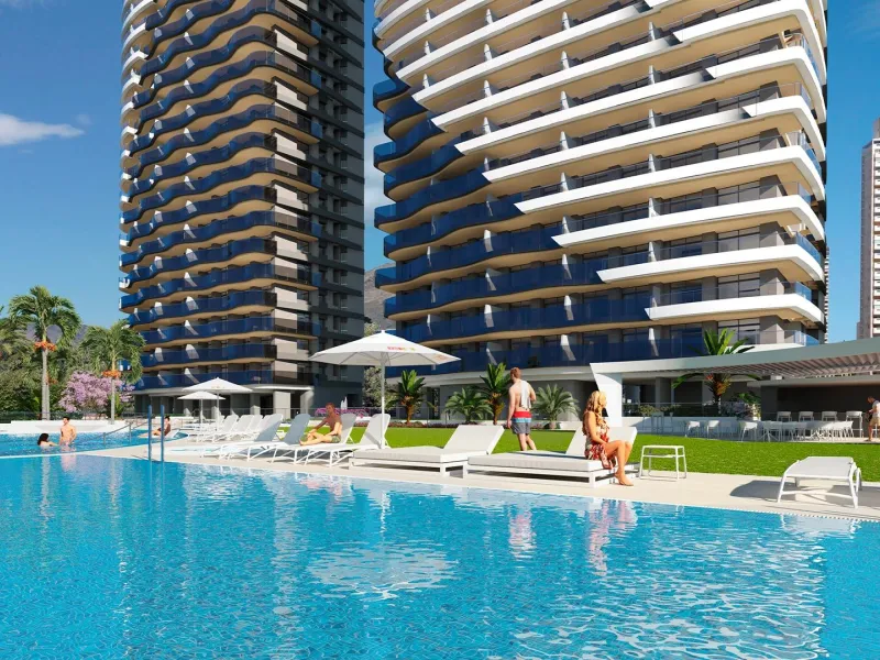 Apartamentos de obra nueva en playa de Poniente, Benidorm