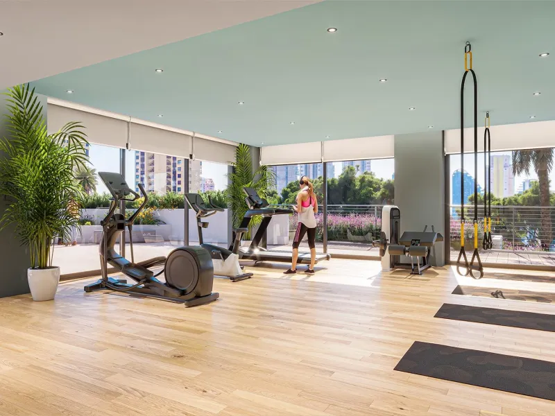 New construction apartments with excellent common areas