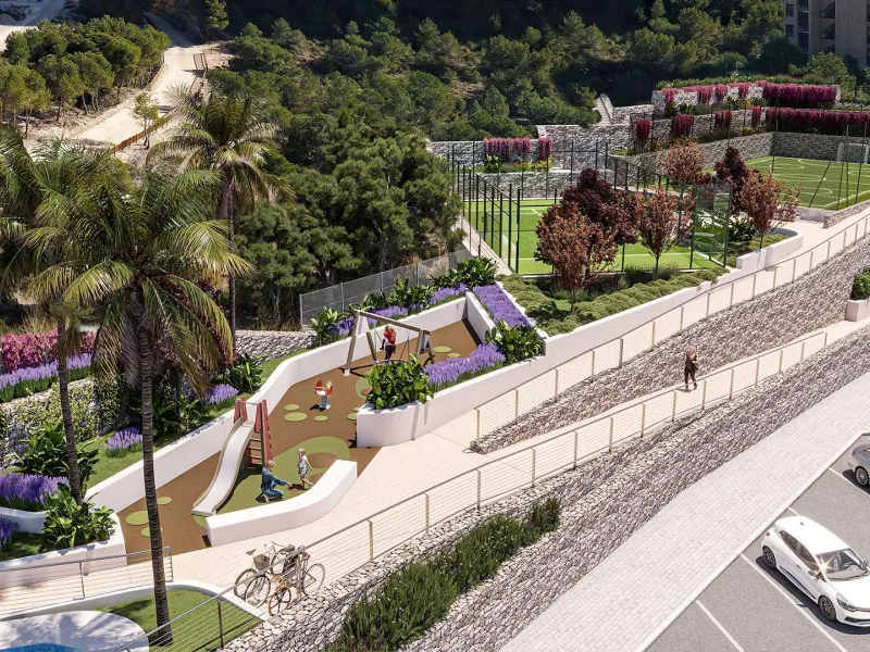 New construction apartments with excellent common areas