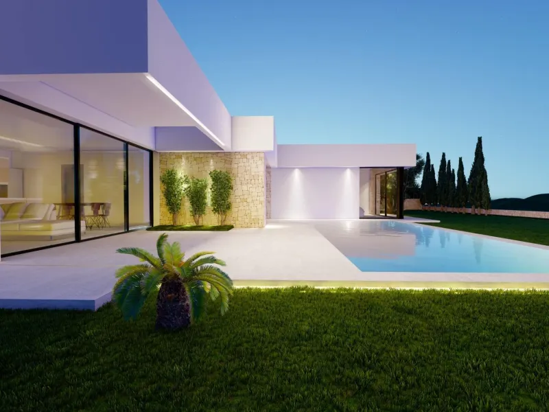 Modern Ibiza-style villa with private pool