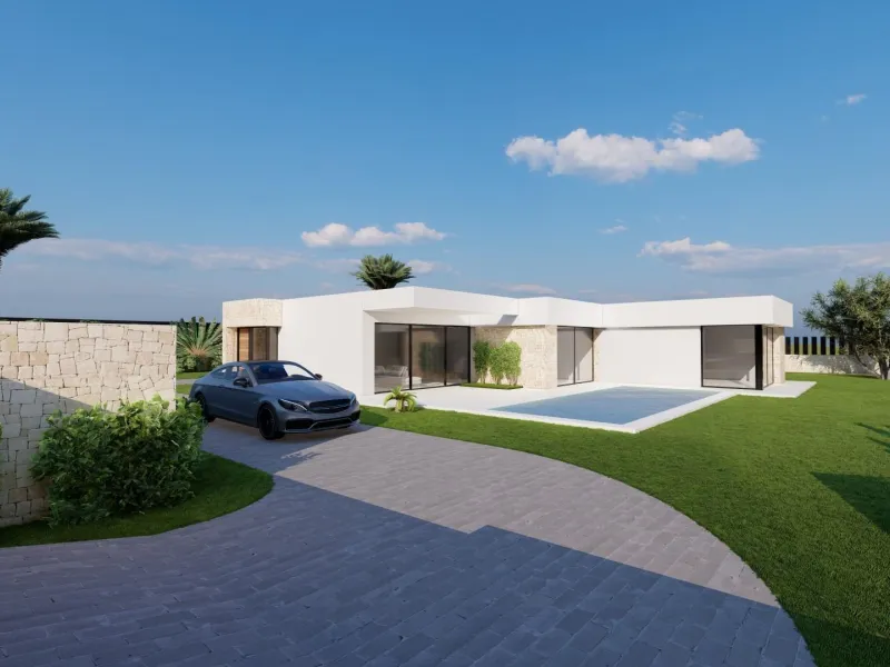 Modern Ibiza-style villa with private pool
