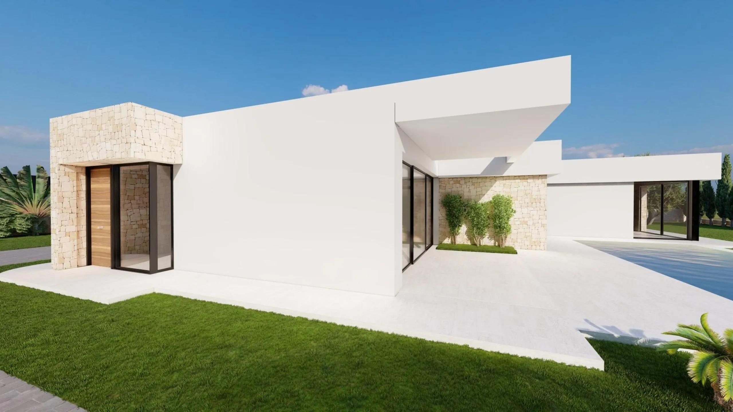 Modern Ibiza-style villa with private pool