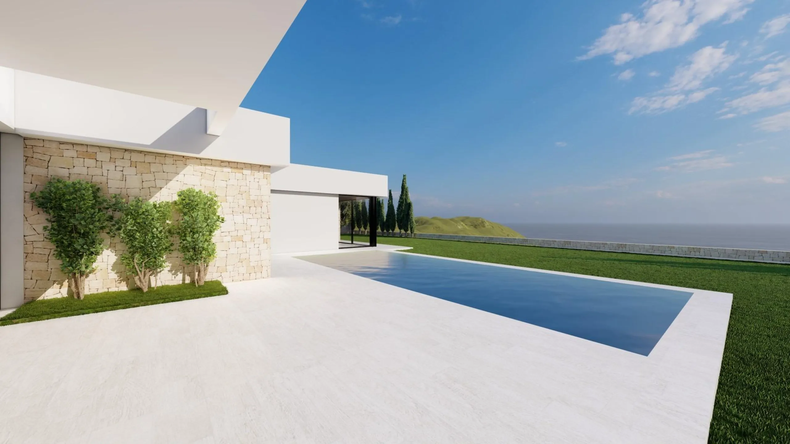 Modern Ibiza-style villa with private pool