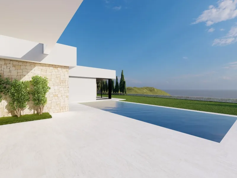 Modern Ibiza-style villa with private pool