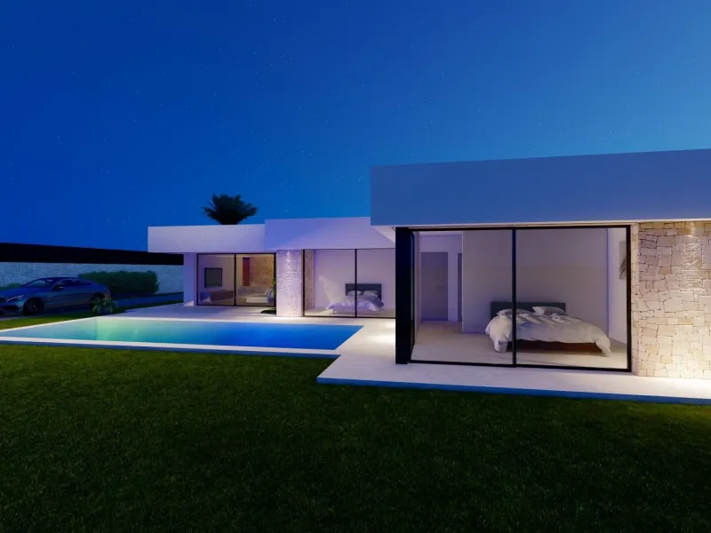 Modern Ibiza-style villa with private pool