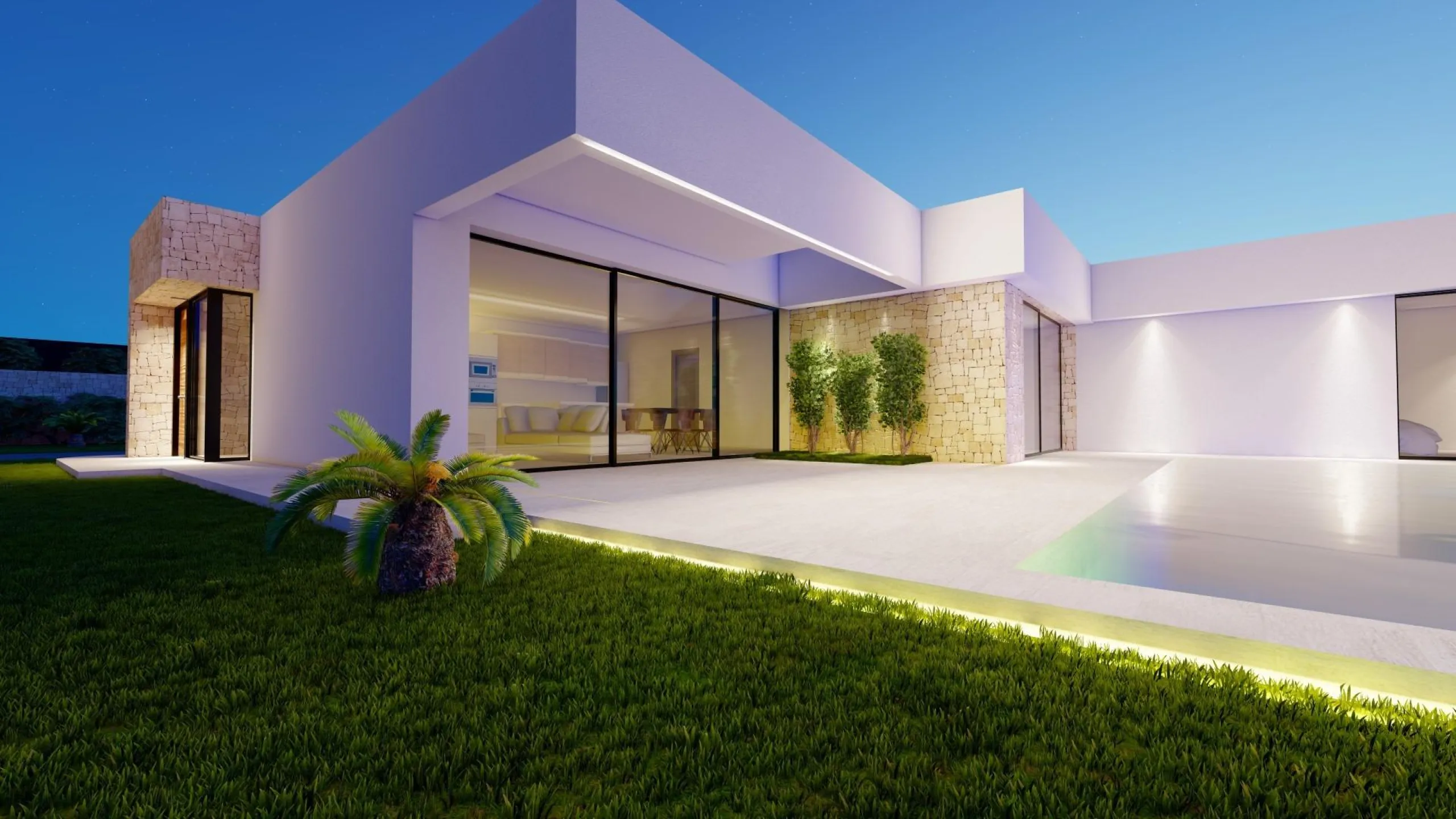 Modern Ibiza-style villa with private pool