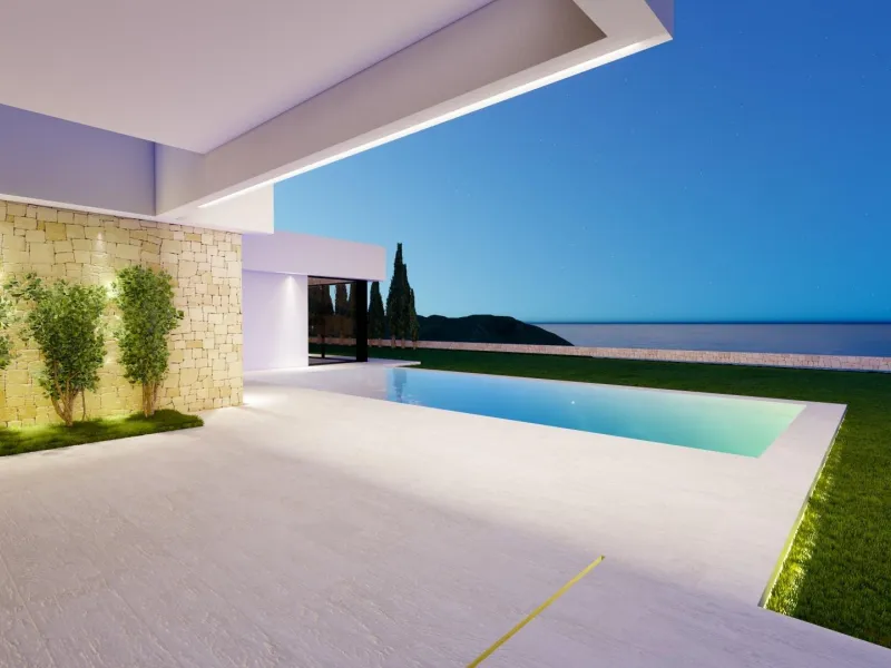 Modern Ibiza-style villa with private pool
