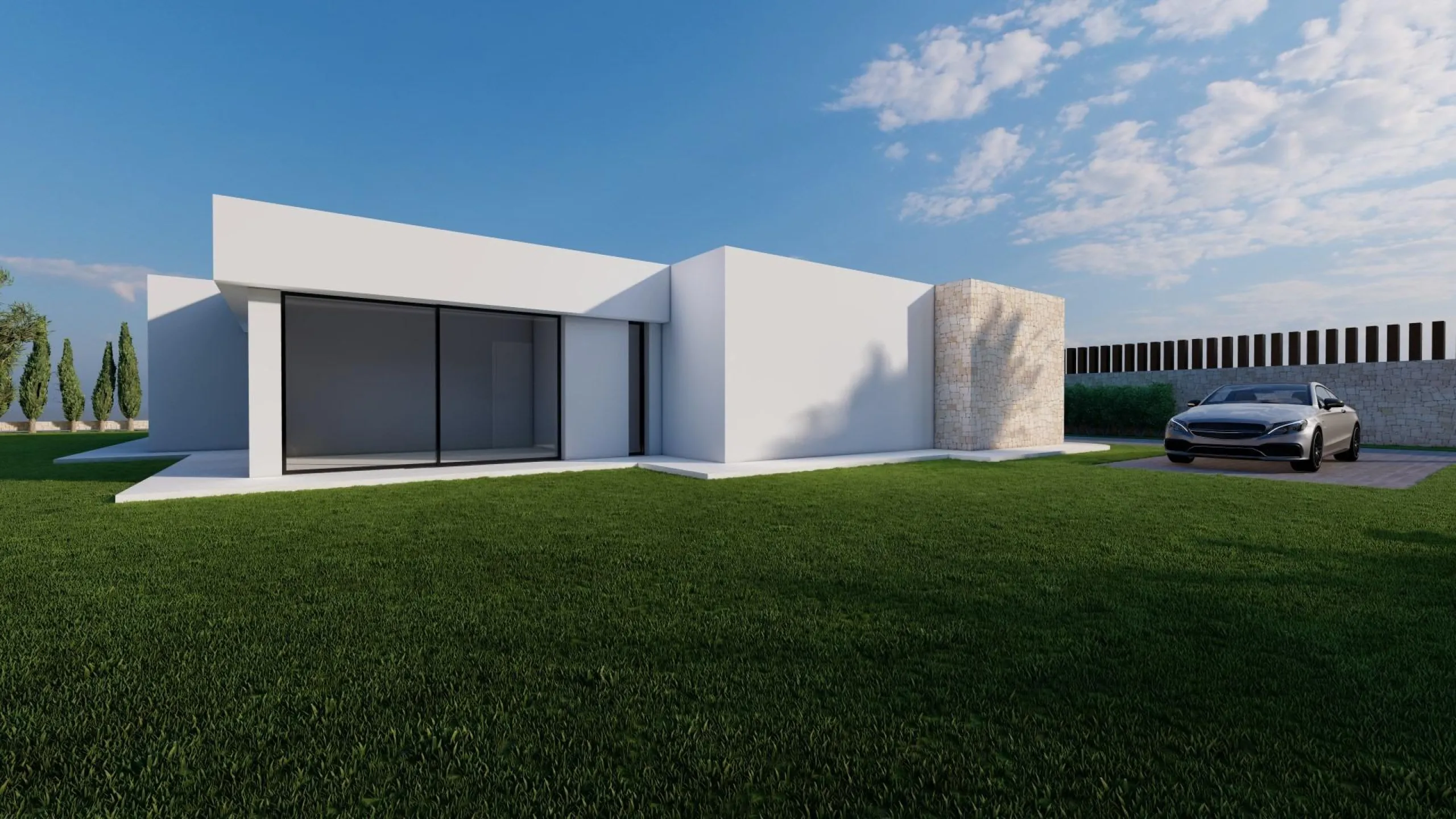 Modern Ibiza-style villa with private pool