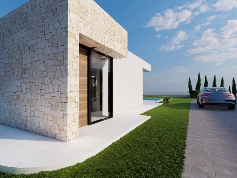Modern Ibiza-style villa with private pool