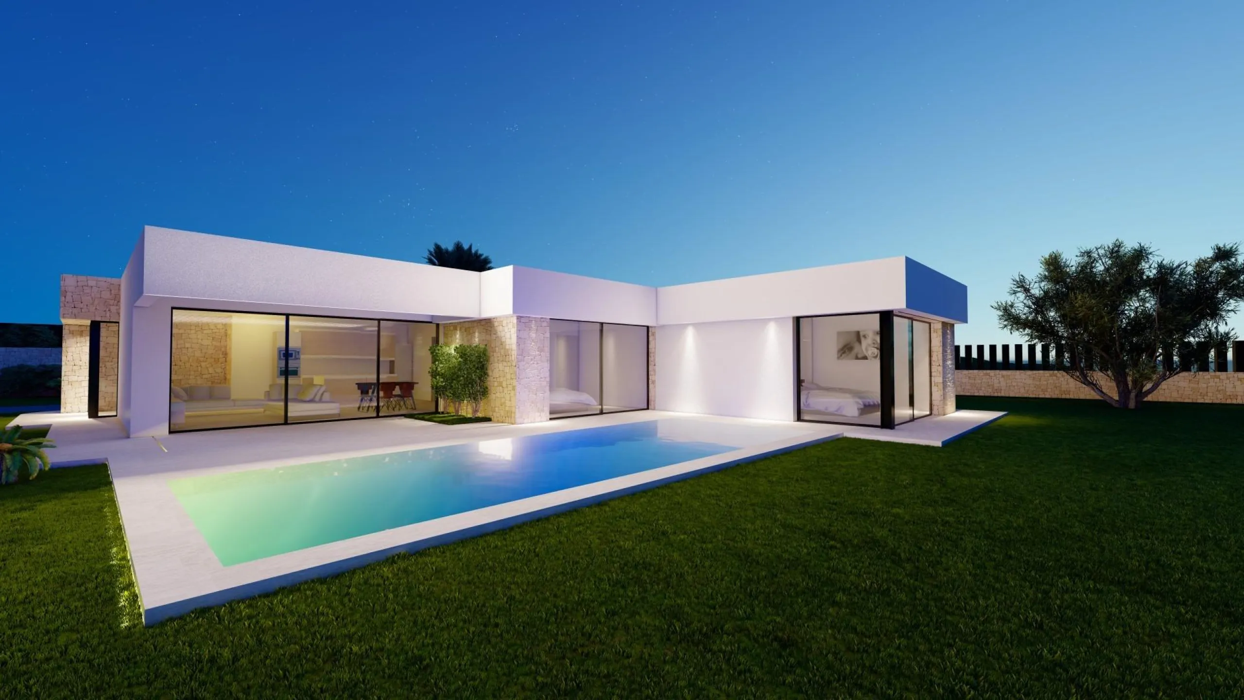 Modern Ibiza-style villa with private pool