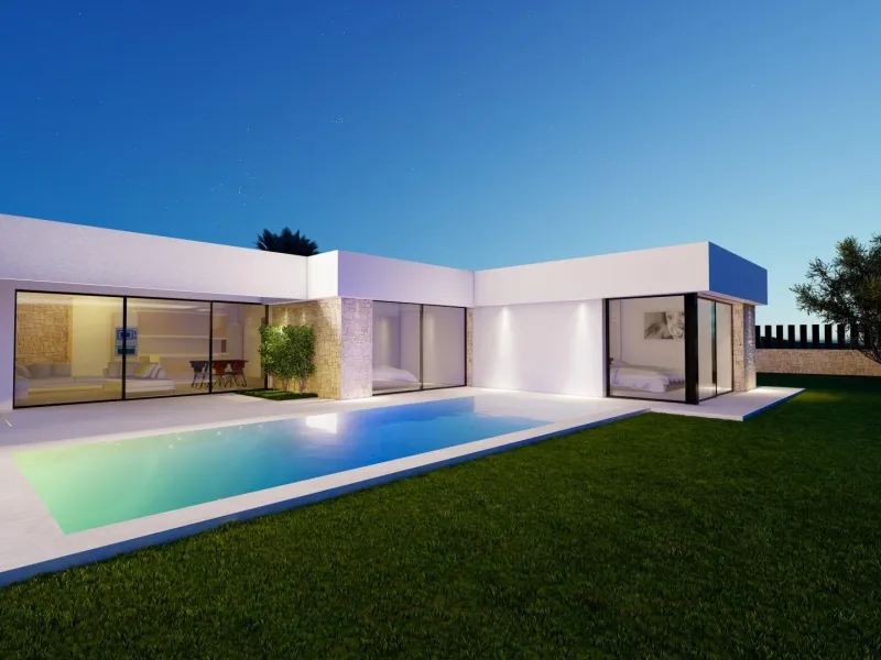 Modern Ibiza-style villa with private pool
