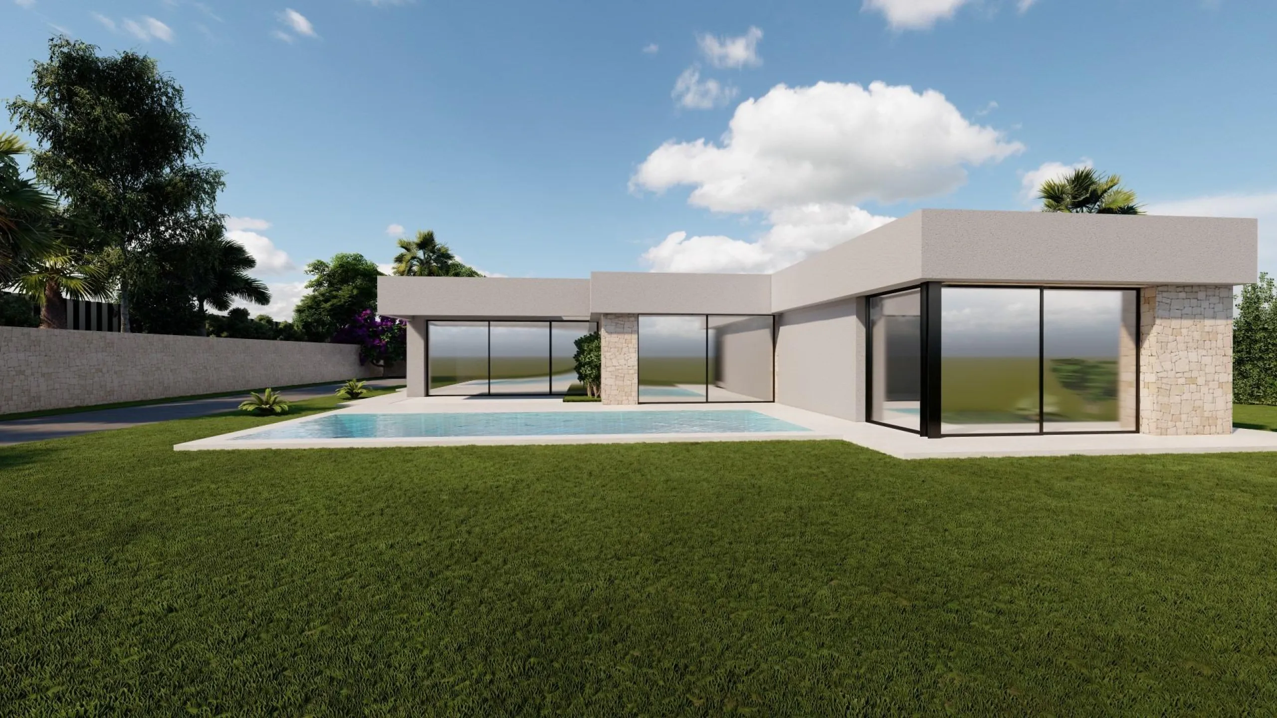 Modern Ibiza-style villa with private pool