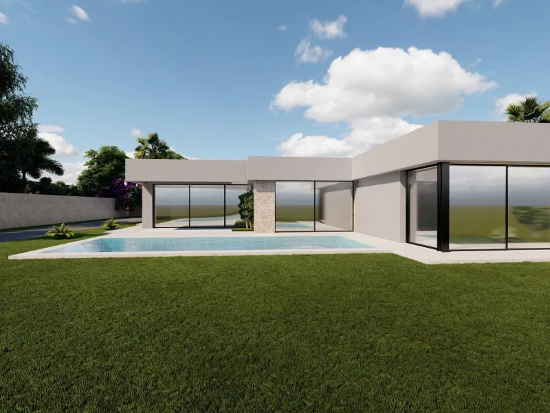 Modern Ibiza-style villa with private pool