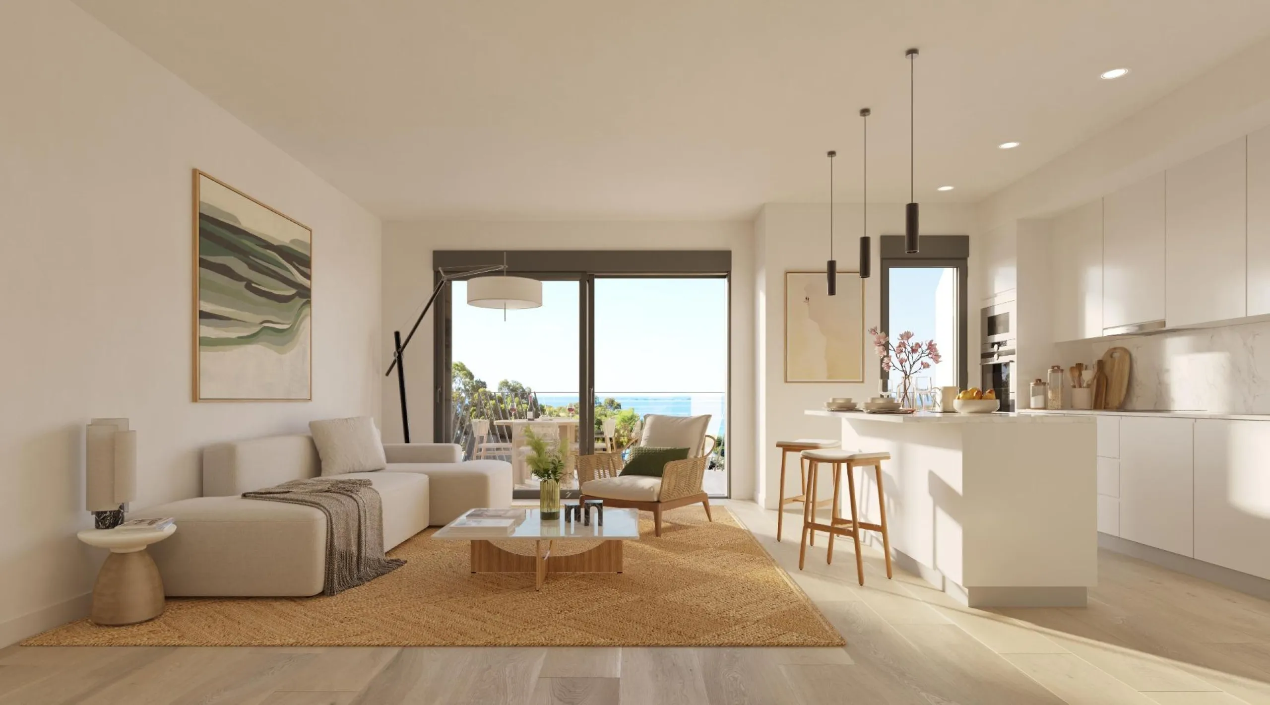 New apartments and penthouses on the first line of Playa del Torres