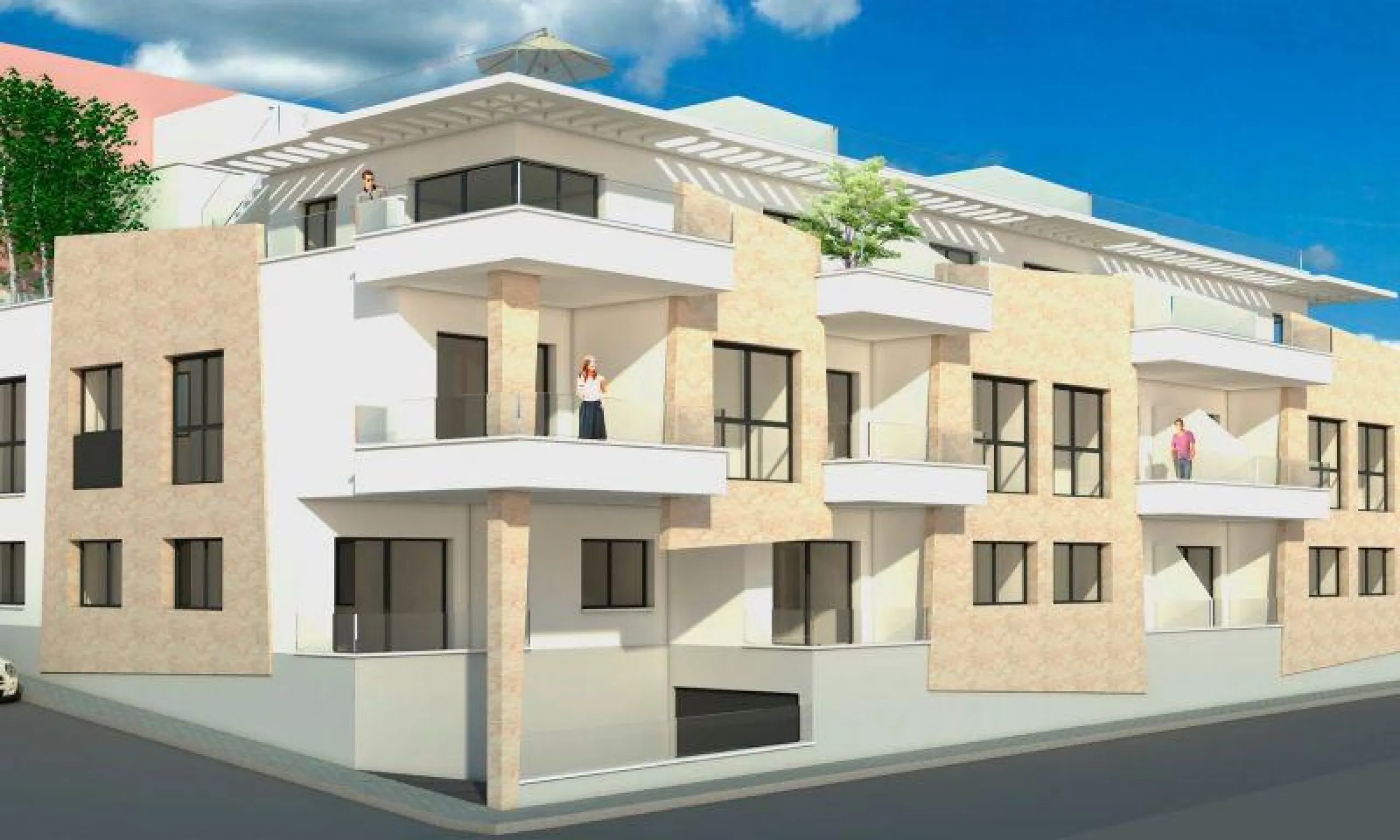 NEXT TO THE BEACH AND WITH SIDE SEA VIEWS