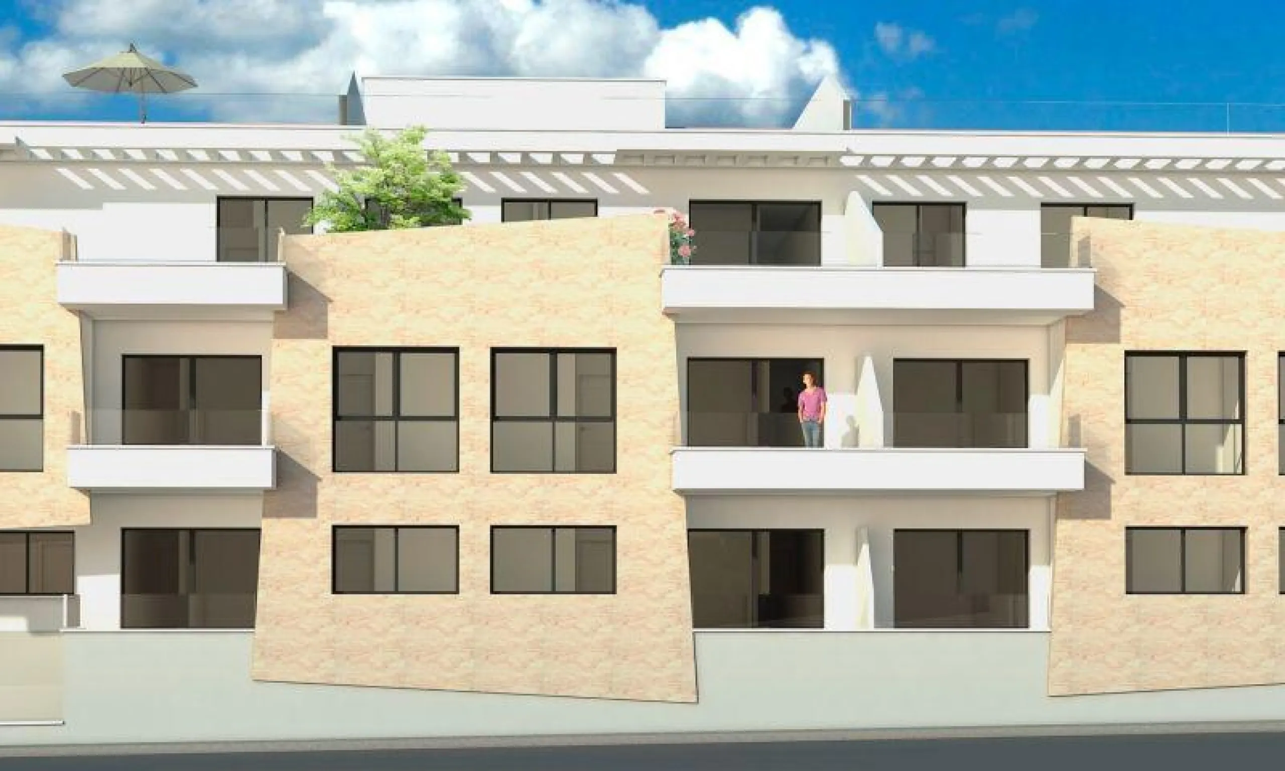 NEXT TO THE BEACH AND WITH SIDE SEA VIEWS