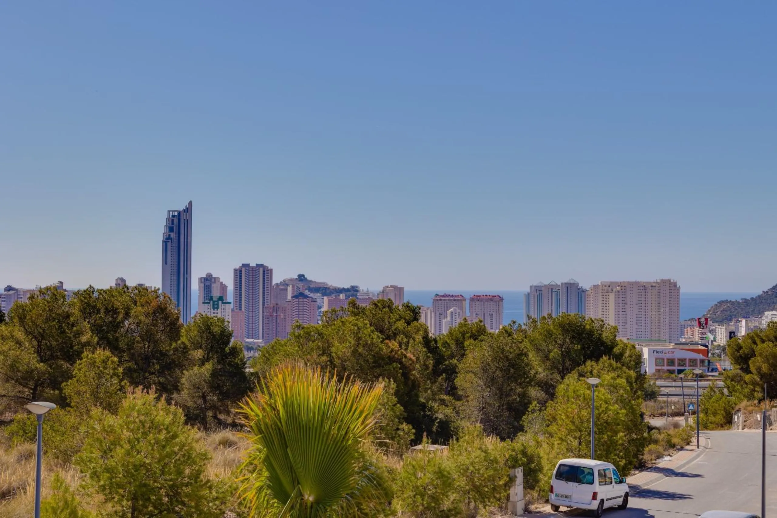 Luxury villas surrounded by green areas and golf courses