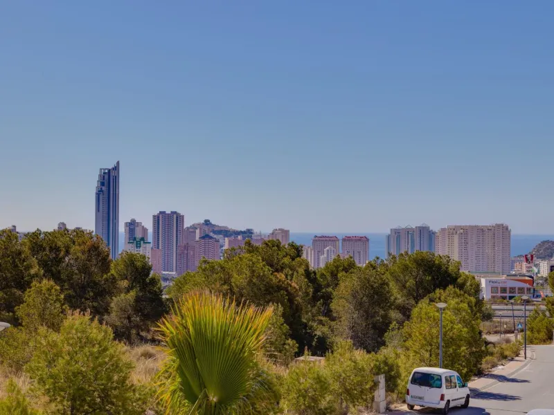 Luxury villas surrounded by green areas and golf courses