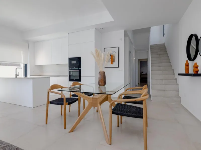 Luxury villas surrounded by green areas and golf courses