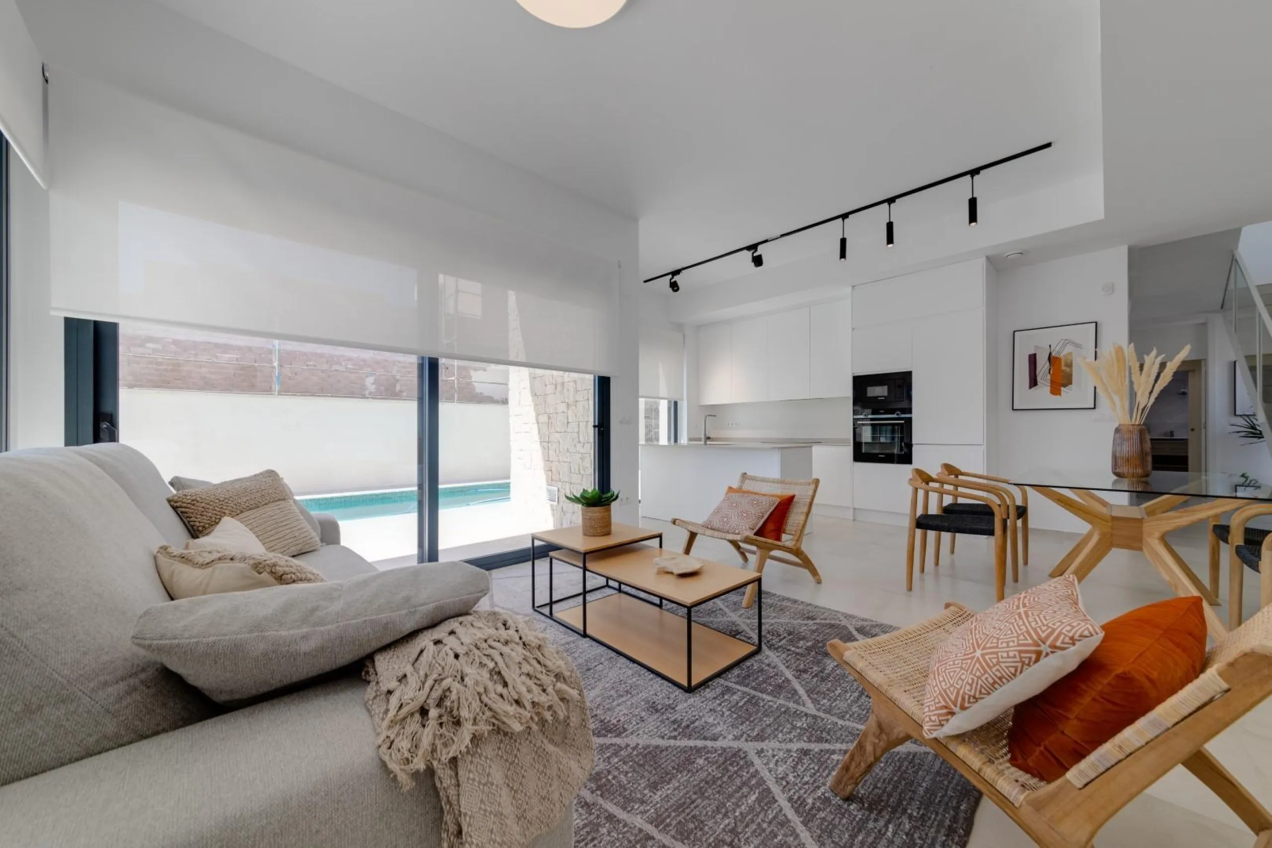 Luxury villas surrounded by green areas and golf courses
