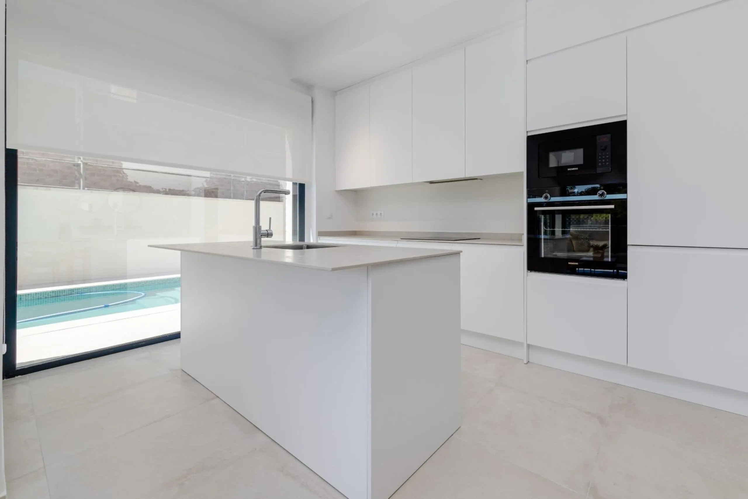 Luxury villas surrounded by green areas and golf courses
