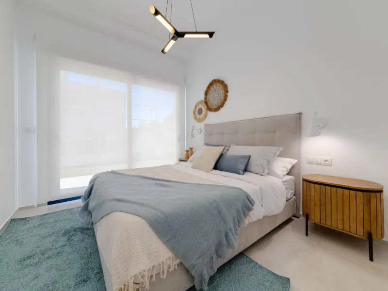 Luxury villas surrounded by green areas and golf courses