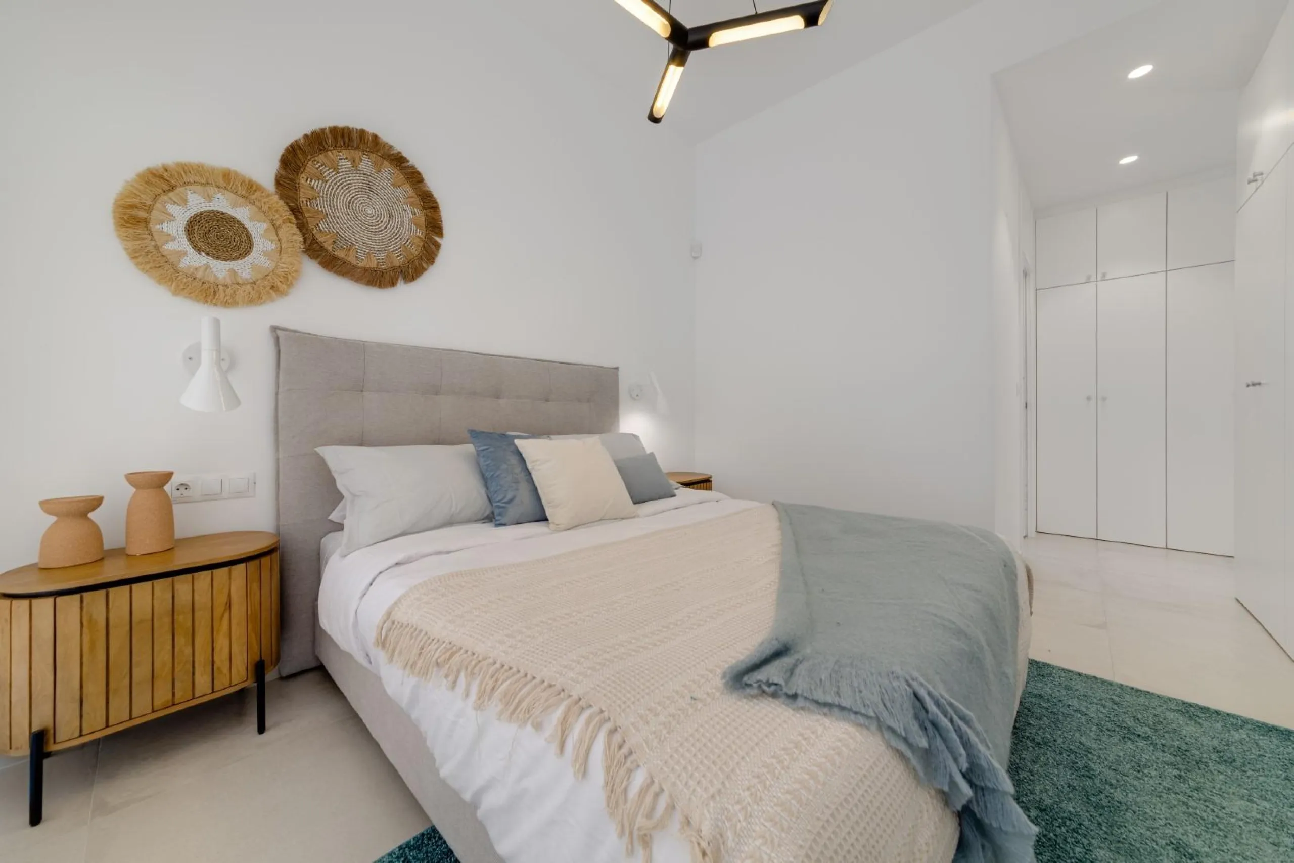 Luxury villas surrounded by green areas and golf courses